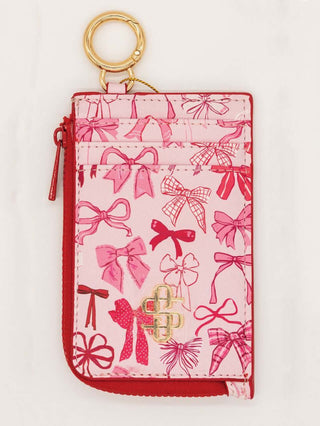Simply Southern Pink & Red Bow ID & Coin Wallet - Compact, stylish design for easy organization and access on the go.