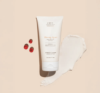 Alt text: "FHF Blushing Agave® Organic Shea Butter Body Cream Tube 5 oz - Nourishing Skincare with Hydrating Agave Extract