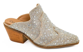 Corkys Tex Mex Rhinestone Western Wedge Mule