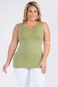 OLIVE Buttery Soft Reversible Seamless Tank – Versatile, Comfortable Women's Wear in High-Quality Material