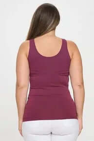PLUM Buttery Soft Reversible Seamless Tank - Comfortable, stylish, and versatile tank top for everyday wear. Perfect layering piece.