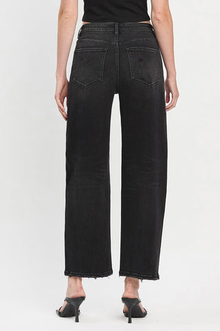 Lovervet T6589 Black Barrel Leg Jeans