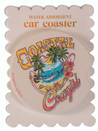 Simply Southern car coasters in various styles, perfect for adding flair and function to your vehicle's cup holders.