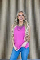 Andree By Unit Short Scoop Neck Sleeveless Top - Women's Fashion, Multiple Colors, Final Sale, Summer Style.