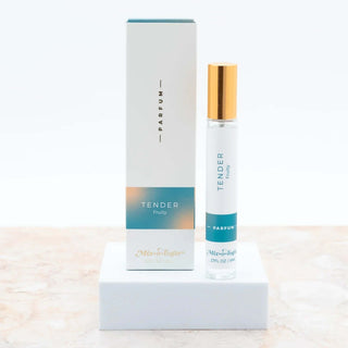Image of TENDER Fruity Mixologie Parfum Spray 8 mL Pen, showcasing sleek design and vibrant pink packaging on a white background.