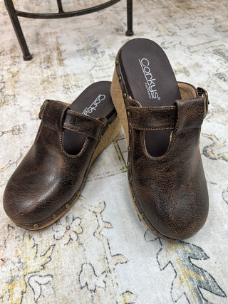 Corkys Who Knew Chocolate Wedge Clog