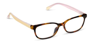 Stylish Beach Read Tortoise Summer Stripe Readers by Peepers - Modern, colorful eyeglasses for a fashionable summer look.