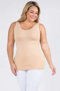 NUDE Reversible Seamless Tank - Buttery Soft Comfort, Versatile Wear, Perfect for Layering or Alone, Stylish and Chic