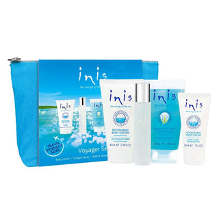 Inis Voyager Gift Set featuring refreshing fragrance and ocean-inspired packaging.
