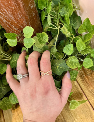 Gold Pave Infinity Ring Lauren Kenzie Lifetime Warranty