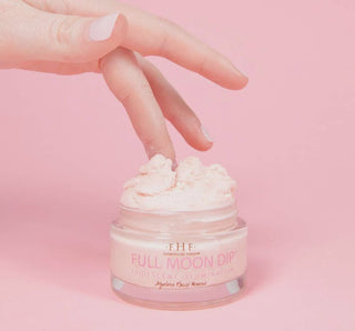 Elegant jar of FHF Full Moon Dip® Illumination Mousse with Peptides + Retinol, ideal for radiant, youthful skin.