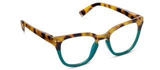 Faye Tokyo Tortoise & Teal Readers by Peepers, stylish eyewear with tortoise shell frames and teal accents for modern looks.