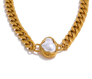 Lauren Kenzie ABBY PEARL NECKLACE