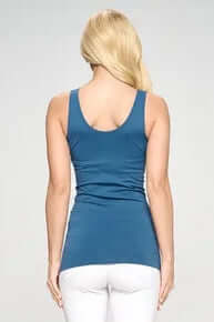 DENIM Buttery Soft Reversible Seamless Tank - Stylish, Comfortable Women's Fashion in Blue Tone