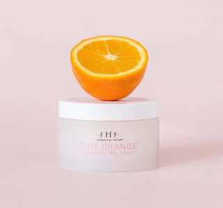 C of Change® Clinical Peel Pads by FHF in stylish packaging with skincare benefits for a glowing complexion.