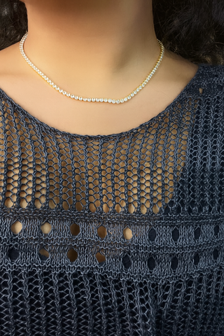 Lauren Kenzie Material Girl Rhinestone Necklace Lifetime Warranty