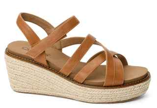 CORKYS All Nighter Brown Strappy Wedge Sandal on Final Sale, showcasing elegant summer footwear with comfort and style.