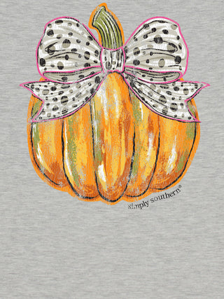 Simply Southern Bow Pumpkin Tee