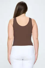 COFFEE Buttery Soft Reversible Seamless Tank - Versatile, Comfortable, and Stylish Everyday Wear for Any Occasion