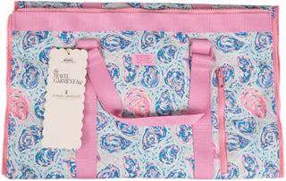 Simply Southern OYSTER Travel Duffle Garment Bag, stylish and durable, ideal for weekend getaways and organized packing.