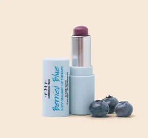 Berried Blue Juicy Organic Lip Therapy by FHF – Hydrate lips with organic berry-infused formula in sleek, eco-friendly packaging.