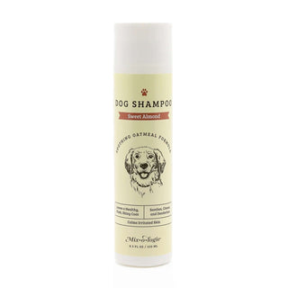 Sweet Almond Soothing Dog Shampoo Mixologie bottle with calming scent for healthy, shiny fur