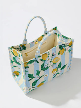Alternate view of Lemon Stripe Jacquard Tote
