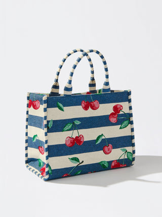 Alternate view of Cherry Stripe Jacquard Tote
