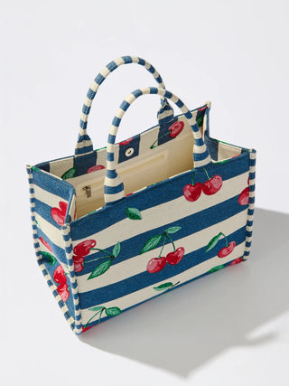 Alternate view of Cherry Stripe Jacquard Tote
