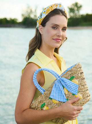 Alternate view of Limoncello Blue Gingham Tote
