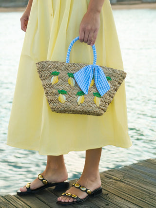 Alternate view of Limoncello Blue Gingham Tote

