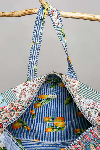 POL Home Grown Patchwork Duffle Tote
