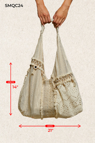 POL Natural Boho Hobo Tote
