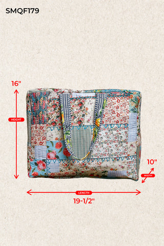 POL Home Grown Patchwork Duffle Tote
