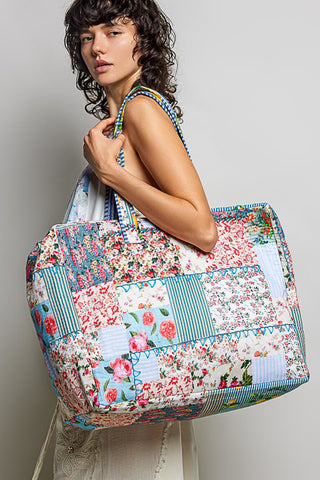 POL Home Grown Patchwork Duffle Tote
