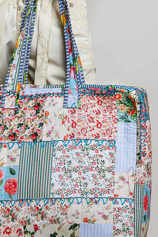 POL Home Grown Patchwork Duffle Tote

