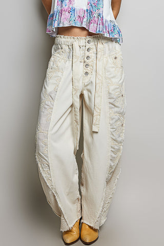 POL Ivory Lace Wanderer Gypsy Fit Pants
