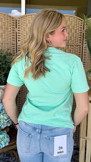 Gypsy Gems Mint Sparkle Crab Tee Top
