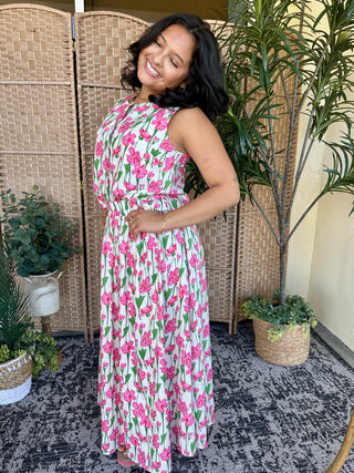 Alternate view of Blooming Beauty Floral Sleeveless Top & Skirt Set

