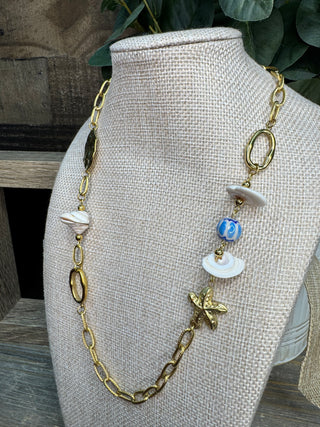 Golden Tide Seashell Necklace