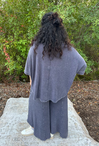 Easel Midnight Blue Mineral Wash Crochet Patch Detail Set