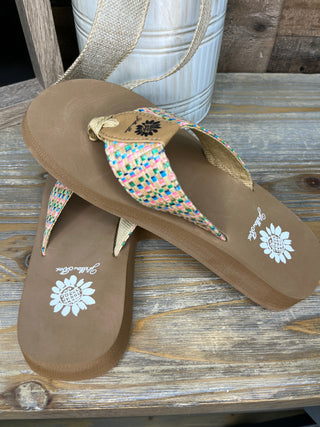 Alternate view of Yellowbox Zosia Multicolor Flip Flop Sandal
