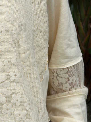 Sure Thing Natural Long Sleeve Top
