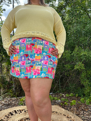 Alternate view of Postcard from Paradise Skort
