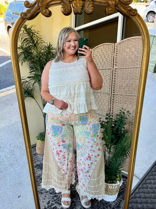 Alternate view of Oli & Hali Natural Beach Bound Wide Leg Pant
