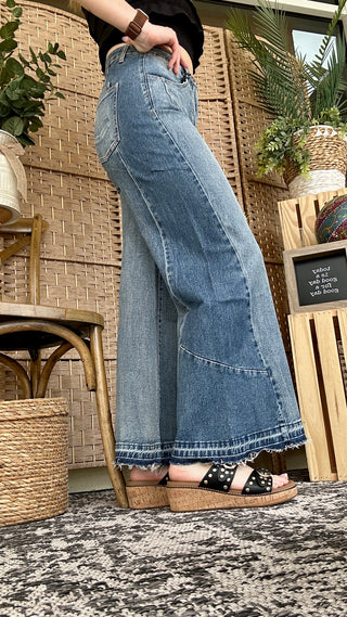 Alternate view of MICA W3766 Tummy Tuck Contrast Panel Jeans
