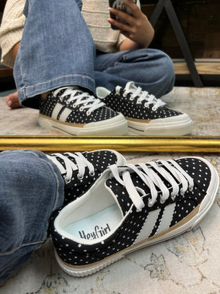 Corkys That's Her Black & White Dot Sneaker