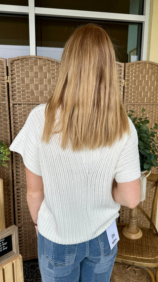 Alternate view of White Oversized It Girl Top

