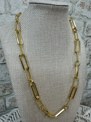 Alternate view of Gold Classic & Rope Links Necklace
