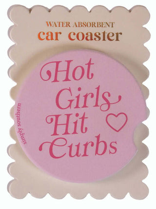 Simply Southern car coasters in assorted styles, perfect for protecting your cup holders while adding a touch of fun.
